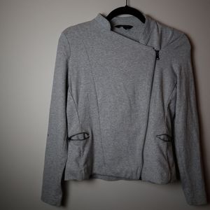 Banana Republic Gray Asymmetrical zip Jacket